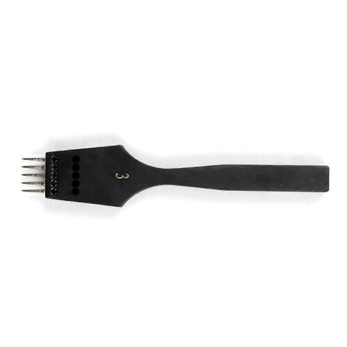 Stainless Steel Punching Tools Replaceable Removable Round Hole Leather Craft Chisel Leather Punchi 2