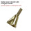 3Pc Triangular Handle Length of 18mm Except for Burr Screw Polishing Drill Chamfering Tool Suitable 2