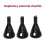 3Pc Triangular Handle Length of 18mm Except for Burr Screw Polishing Drill Chamfering Tool Suitable 3
