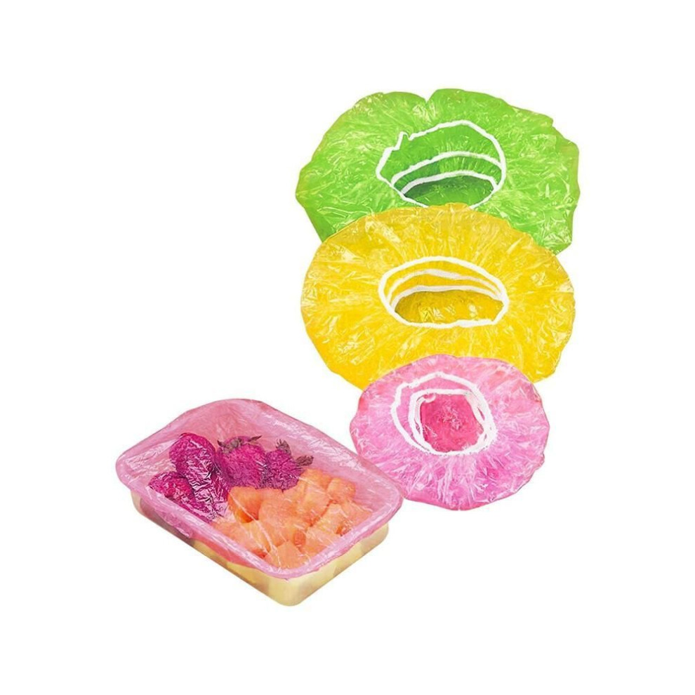 24PCS Elastic Food Covers  Lids For Fruit Or Bowls Cups Food Cover Set