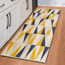 (60x220 cm _ Geometric Printed Runner Rugs Outdoor Indoor, Brio) Hallway Runner Rug Living Room Carpet Printed Rugs
