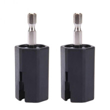 2Pcs String Winder Tuning Peg Puller Replace Electric Drill for Guitar Bass Repair Tool Kit
