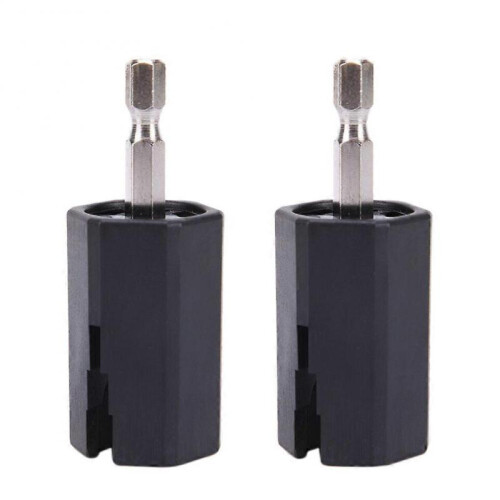 2Pcs String Winder Tuning Peg Puller Replace Electric Drill for Guitar Bass Repair Tool Kit