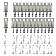 Roof DeIcing Heat Cable Clips, 50Pcs Heat Cable Roof Clips and Spacers Kit Roof Clips Kit,Outdoor C