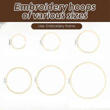 Punch Needle Kit,with 6 Sizes Embroidery Hoop,Embroidery Kit Embroidery Experience Set Perfect for