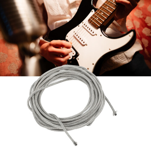Guitar Shield Wire Single Conductor 3m Long 22 AWG Braided Shield Cable