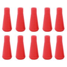 (Red) 10 Pcs Soft Rubber Arrowheads Shooting Game Practice Tip Rubber Arrow Tip for Shooting Peactice Accessories Durable Red