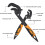 2pcs Multipurpose Universal Wrench Set Automatic Adjusting Wrench Quick Power Grip Pipe Wrench 3