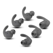 (Gray) 3 Pair/Set Soft In-Ear Silicone Ear Buds Earphone Covers Replacement Eartips for Hua-wei xSport/for Honor AM61 Headset Gray