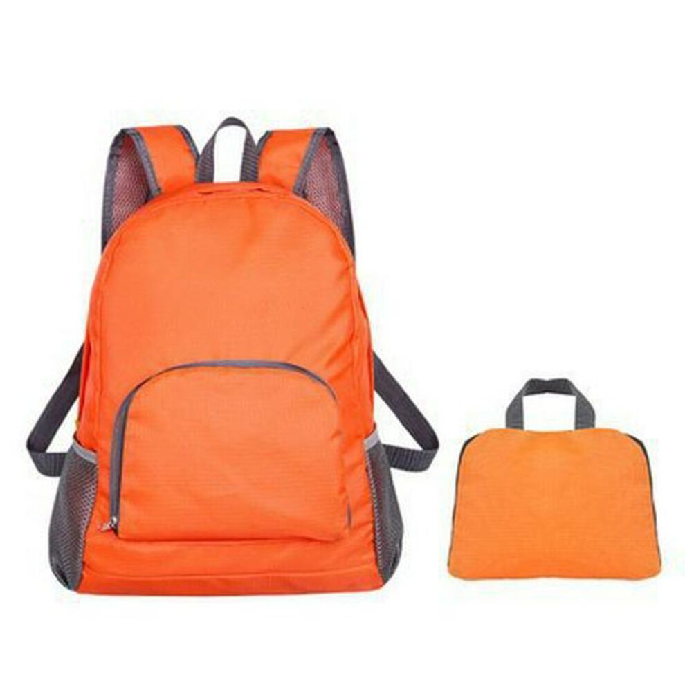 (orange) Waterproof Foldable Outdoor Backpack for Men & Women – Ideal for Mountaineering and Travel