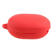 (Red) Earphone Silicone Protective for Case Covers for Haylou GT7 Earphone Cases Protective Skin Holders Accessories Red