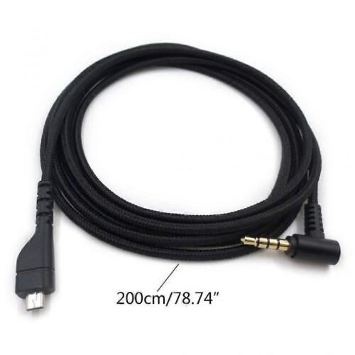 Anti-aginge Cable Replacement Audio Upgrade Cable for Arctis 3/5/7/Pro Gaming Headphone Nylon Lines 1