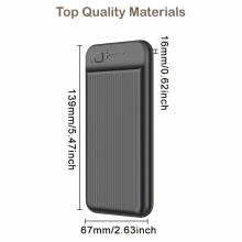 20000mAh 5V2A USB Power Bank Charger Battery Pack for Any Mobile Phone