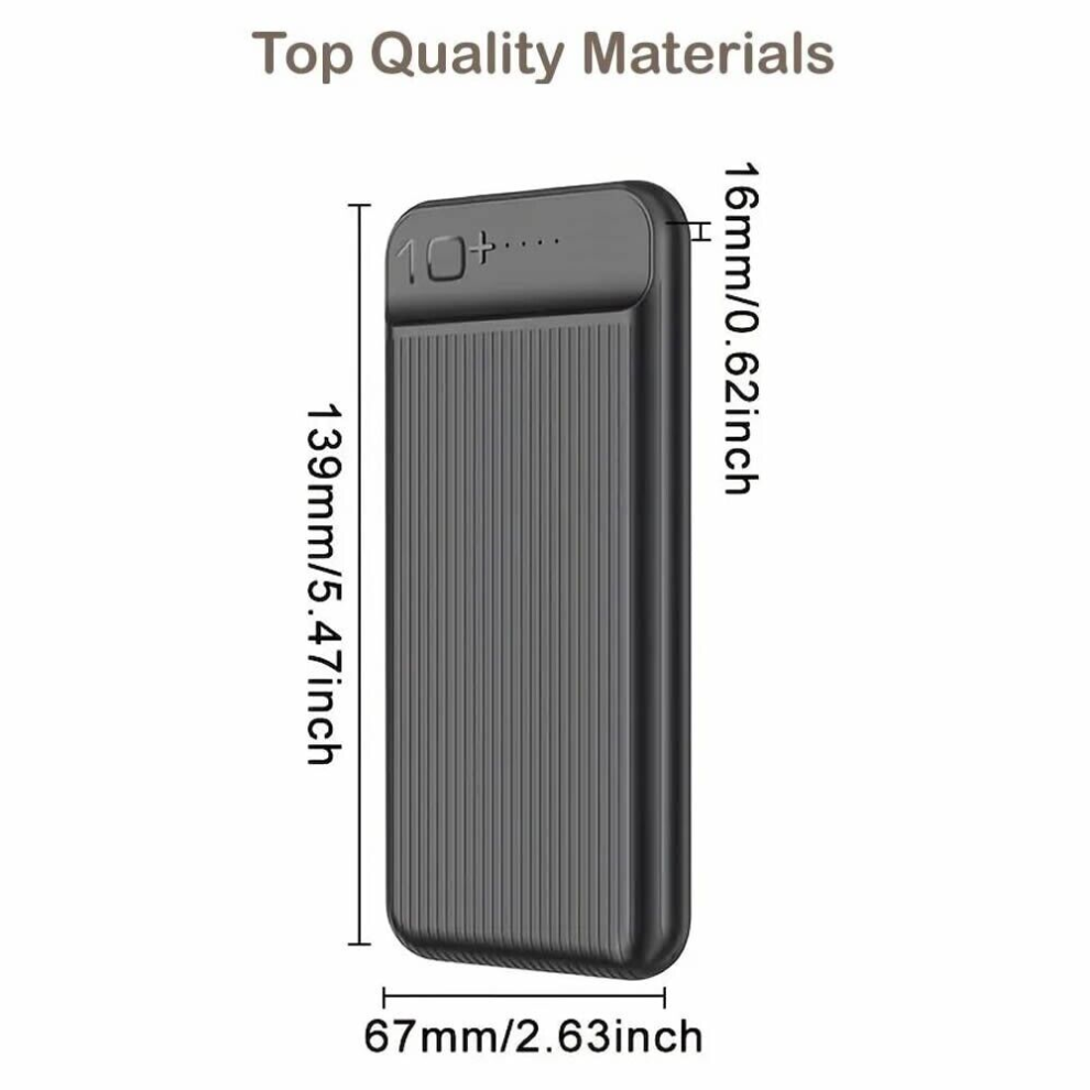 20000mAh 5V2A USB Power Bank Charger Battery Pack for Any Mobile Phone