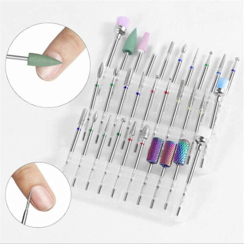 Nail Drill Bit Kit, Electric Nail Polishing Head Sets, Manicure Grinding Head Replacement 1