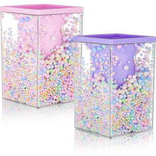 2 Pieces Cute Bubble Pen Holder Multi-Purpose Desktop Organizer
