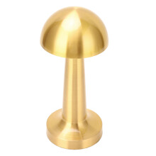Cordless Mushroom Table Lamp USB Rechargeable 3 Colors Adjustable Dimmable Metal Cute Bedside Lamp for Kids Nursing Nursery Gold