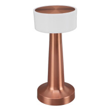 Cordless Table Lamp 3 Color Mode Touch Control Stepless Dimming 1800mAh USB Charge Book Reading Light for Bedroom Office Rose Gold