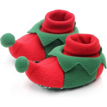 Christmas Baby Winter Shoes Newborn Plush Warm Snow Boots Christmas Soft Soled Toddler Shoes
