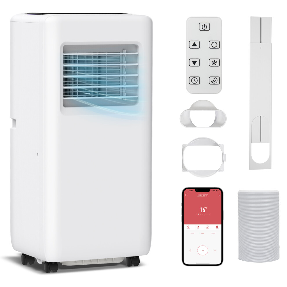 9000BTU Air Conditioner 4 In 1 Portable Cooling Unit WiFi Remote Touch