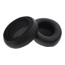 1 Pair Ear Pads Cushion Cover Earpad Earphone Sleeve Sponge Soft Foam Cushion Replacement for  Brainwavz HM5  Black