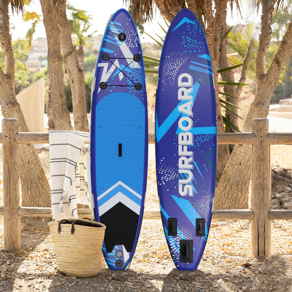 11FT Inflatable Stand Up Paddle Board Large SUP Surfing w/Kayak Seat