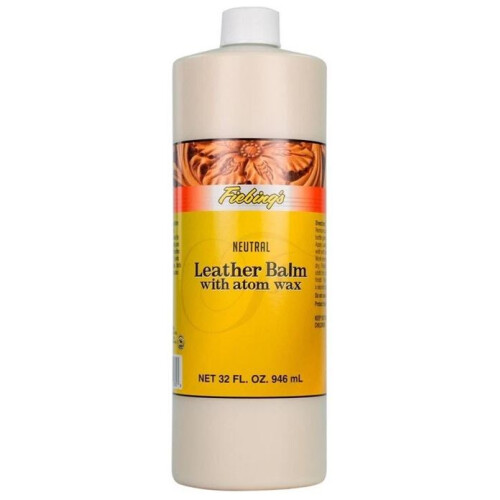 Neutral Leather Balm With Atom Wax Fiebings 946ml