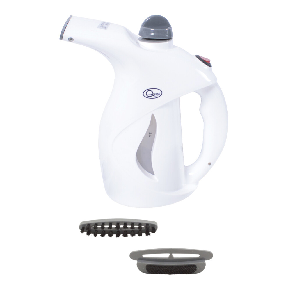 Quest 42140 800W Portable Garment & Fabric Steamer / Use on Clothes, Furniture, Curtains & More / Transparent 200ml Water Gauge