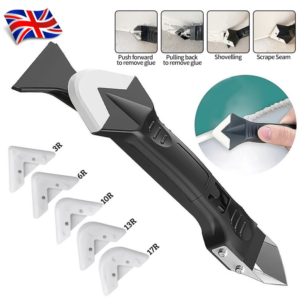 5 in 1 Silicone Sealant Remover Tool  Scraper Caulking Mould Removal