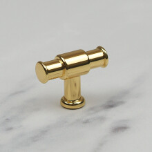 (40mm Knob) Gloss Gold Cabinet Handles & Matching Knob