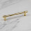 (128mm Handle) Gloss Gold Cabinet Handles & Matching Knob 1