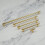(128mm Handle) Gloss Gold Cabinet Handles & Matching Knob 4