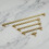 (128mm Handle) Gloss Gold Cabinet Handles & Matching Knob 8