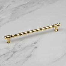(192mm Handle) Gloss Gold Cabinet Handles & Matching Knob