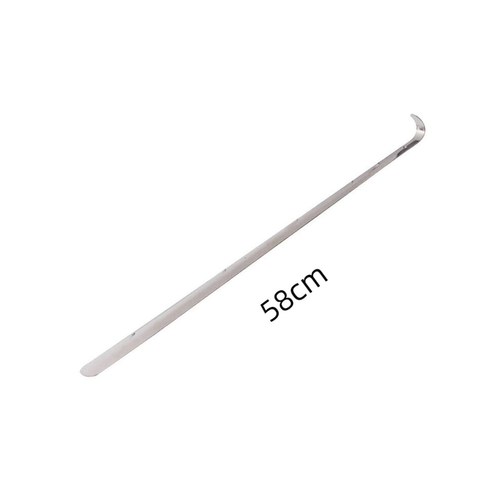 (58cm) Extra Horn Shoe Long Handle Metal Stainless Durable Steel Shoehorn