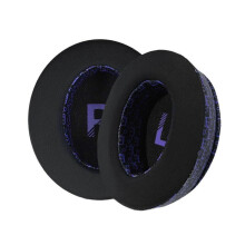(Black and purple pri) Unique Print Cooling Gel Ear Pad Ear Cushions Replacement for KrakenX/V3X Headsets Ear Pad For Players Long Listening