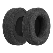 (black cotton) Cooling Fabric Ear Cushions for Gaming Headsets Earpads Comfortable Replacement Ear Pad Ear Cover Headsets Accessory
