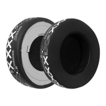 (black and white prin) Cooling Fabric Ear Cushions for Gaming Headsets Earpads Comfortable Replacement Ear Pad Ear Cover Headsets Accessory