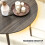 Homcom HOMCOM Foldable Dining Table, Round Drop Leaf Table, Wood Legs, Grey 7