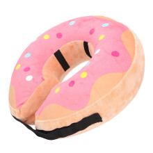 Cat Cone Collar Multipurpose Cartoon Colorful Inflatable PVC Prevents Lick Cat Recovery Collar for Dogs Cats Pets Pink M
