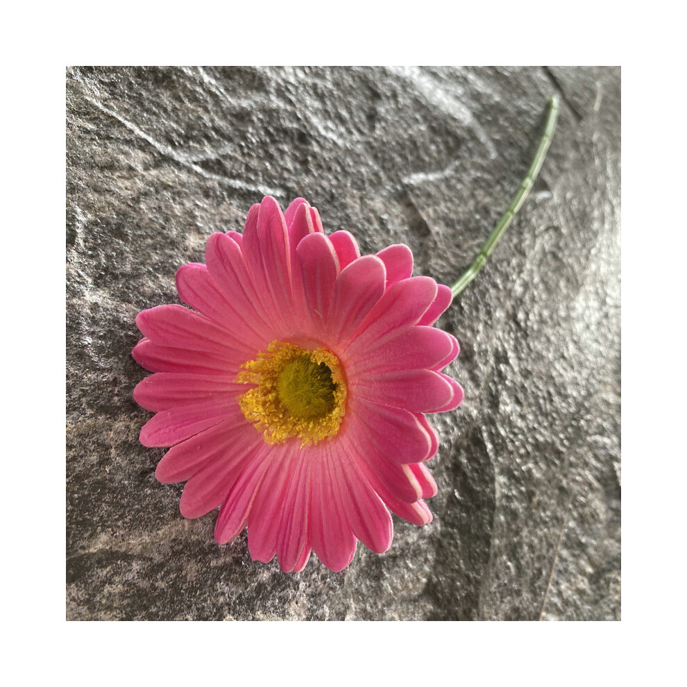 (Style 29) Daisy Rubber Soft Fake Flower For Wedding Events Home Decor Props Photography-image-OPC-PHC2BKW-NEW