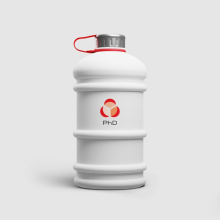 PhD Nutrition 2.2L Matte White Water Bottle with Handle