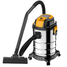 Wet And Dry Vacuum Cleaner 25L Stainless Steel Workshop Garage Vac