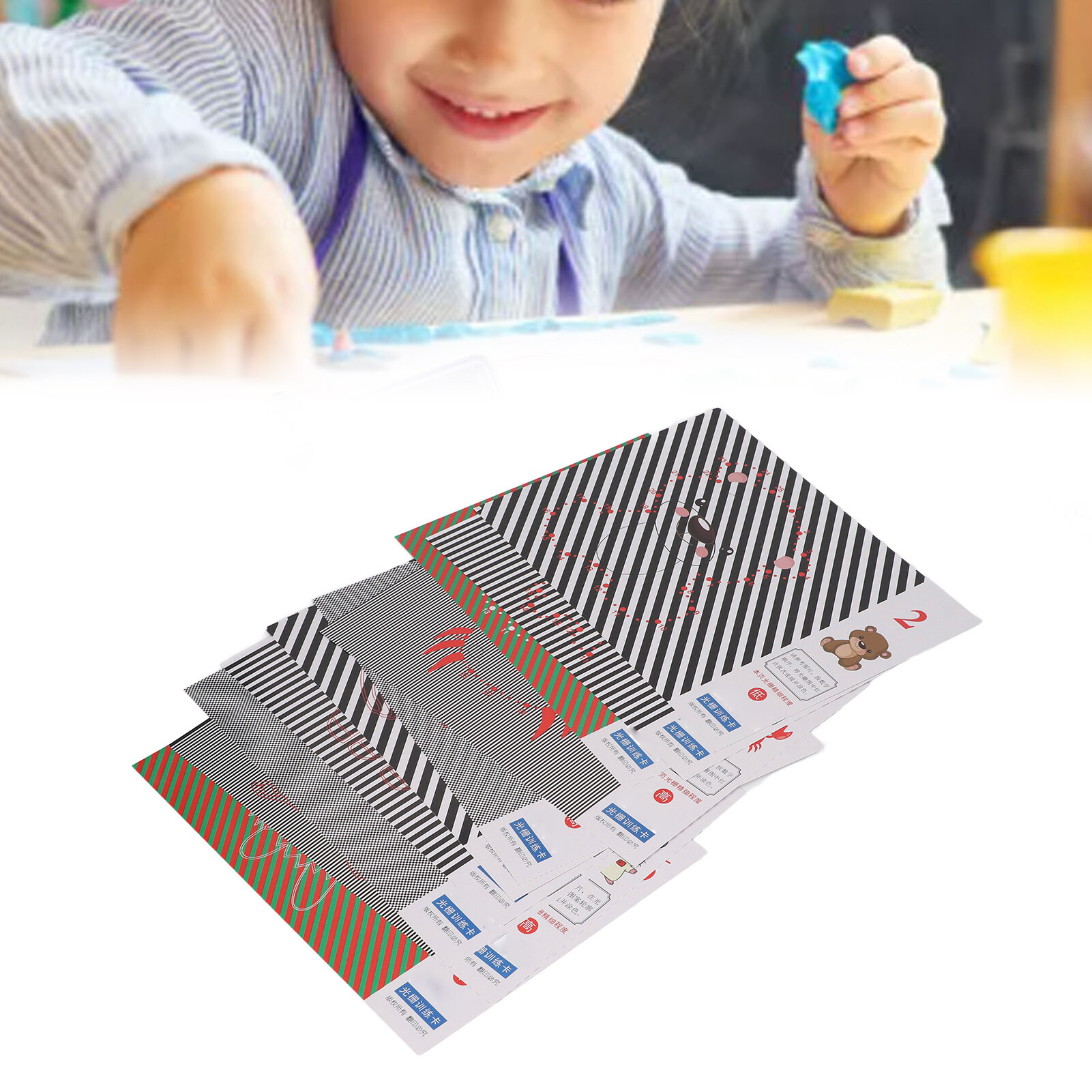 20 Sheet Kids Vision Training Charts 5 Drawing Methods 3 Difficulty ...