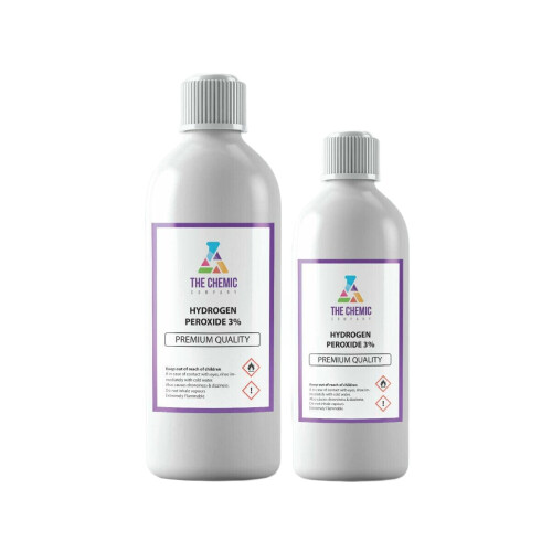 (100ml) Hydrogen Peroxide 3% Food Grade Safe to Use on Hands - VARIOUS SIZES