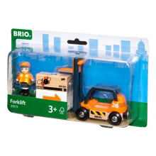 BRIO World - Fork Lift Truck Accessory for Wooden Railway Set Kids Toy