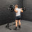 GYM MASTER Squat Rack With Barbell and Weights 11