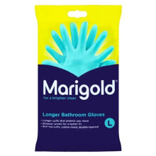 3 x Marigold Longer Bathroom Gloves Large 1 Pair