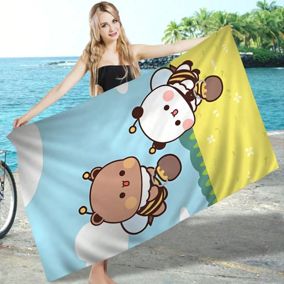 (z6, Cotton 30x60cm) BuBu And DuDu Microfiber Beach Towel Absorbent Quick Dry Soft Yoga Swimming Resort Mountain Climbing Towel-image-OPC-PHC8WTW-NEW