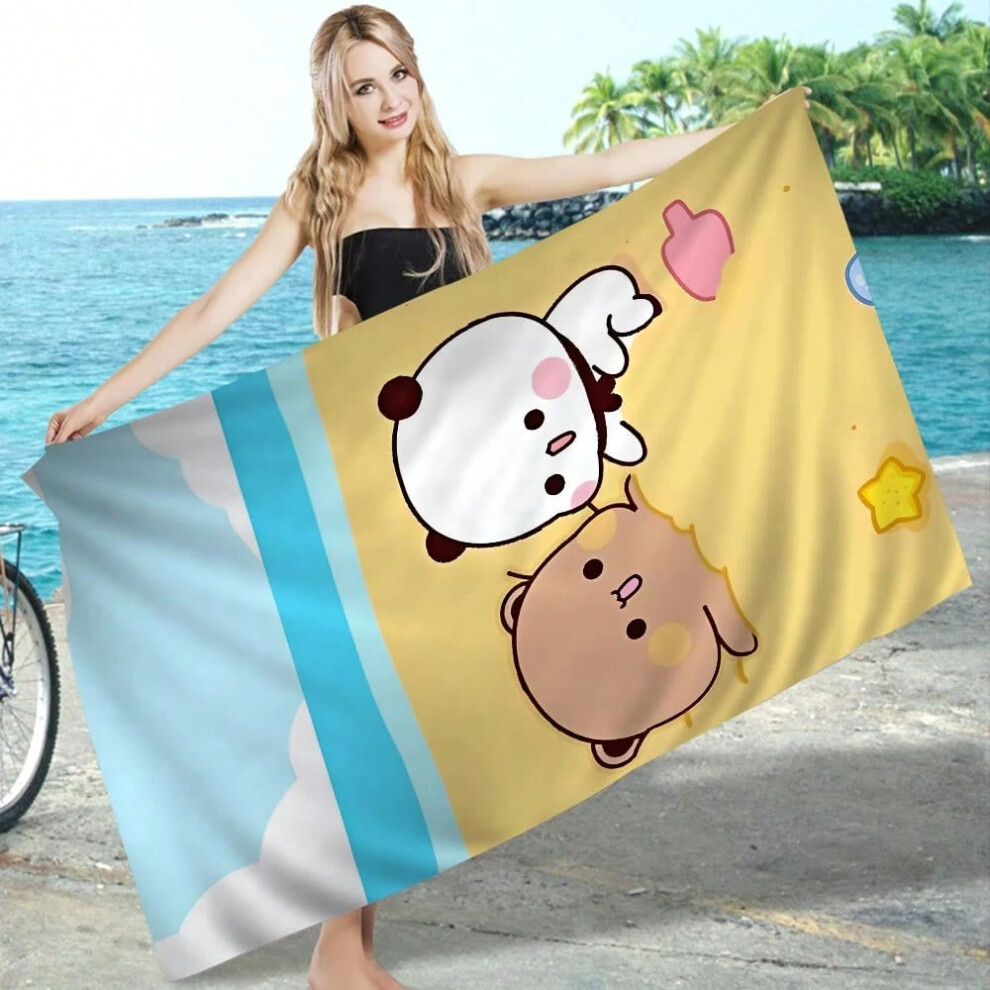 (z7, Cotton 50x100cm) BuBu And DuDu Microfiber Beach Towel Absorbent Quick Dry Soft Yoga Swimming Resort Mountain Climbing Towel-image-OPC-PHC8WWZ-NEW